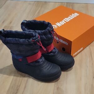 Northside Black and Red Snow Boots